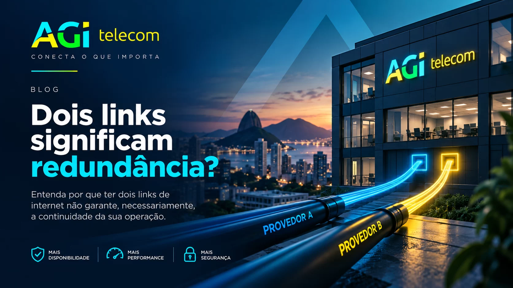 Link dedicado com redundância efetiva para sua empresa não parar